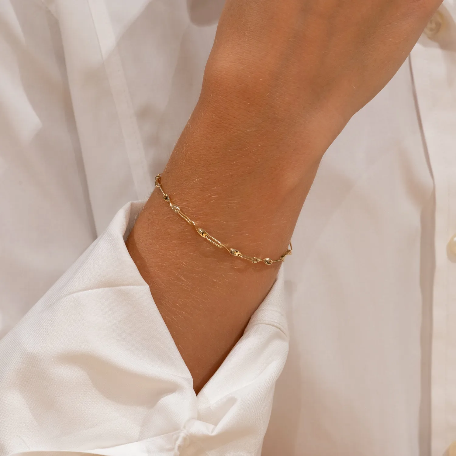 Sisi Copenhagen Elena armbånd 9 karat guld 16-20 cm