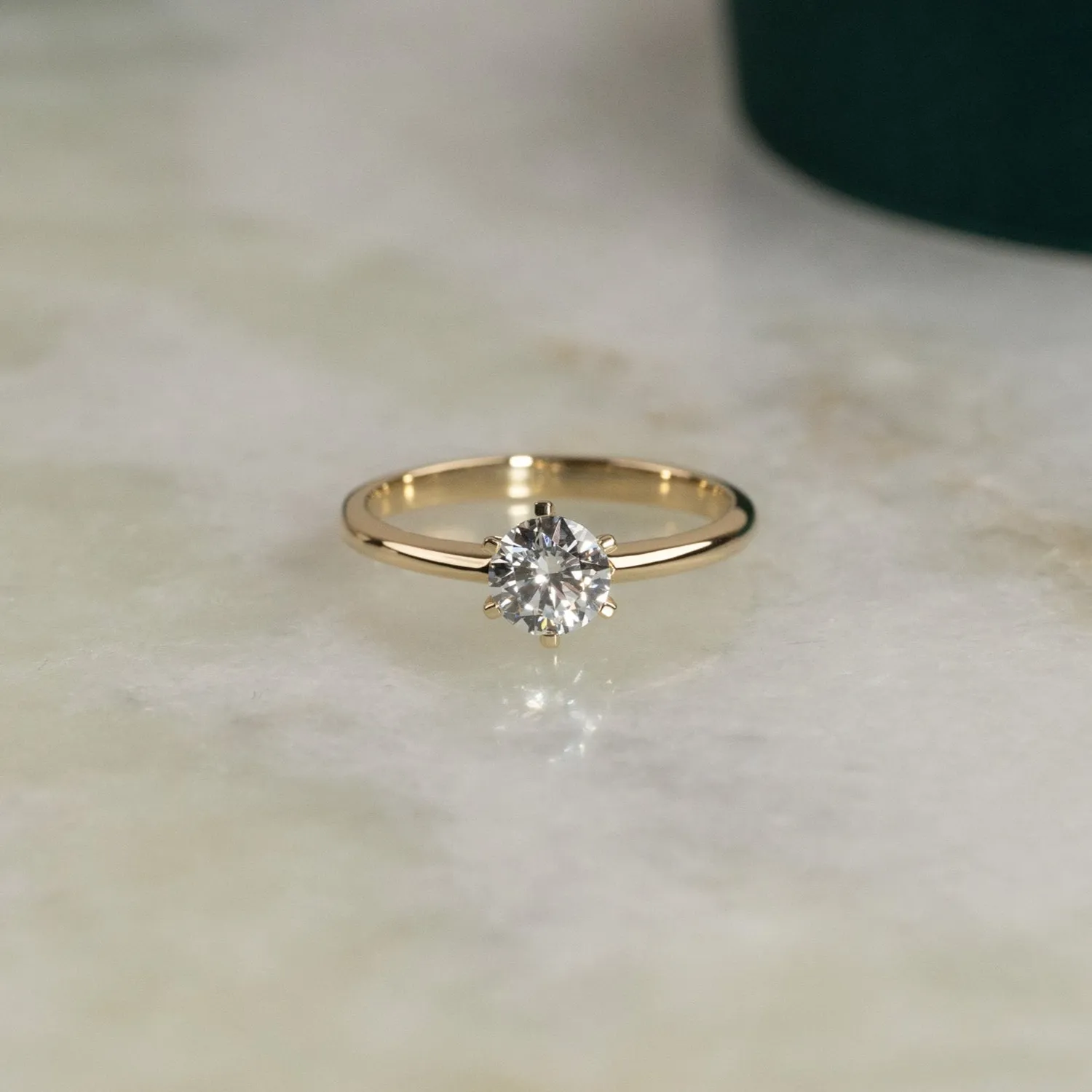 Sisi Copenhagen Classic Solitaire diamantring guld 0,5 ct