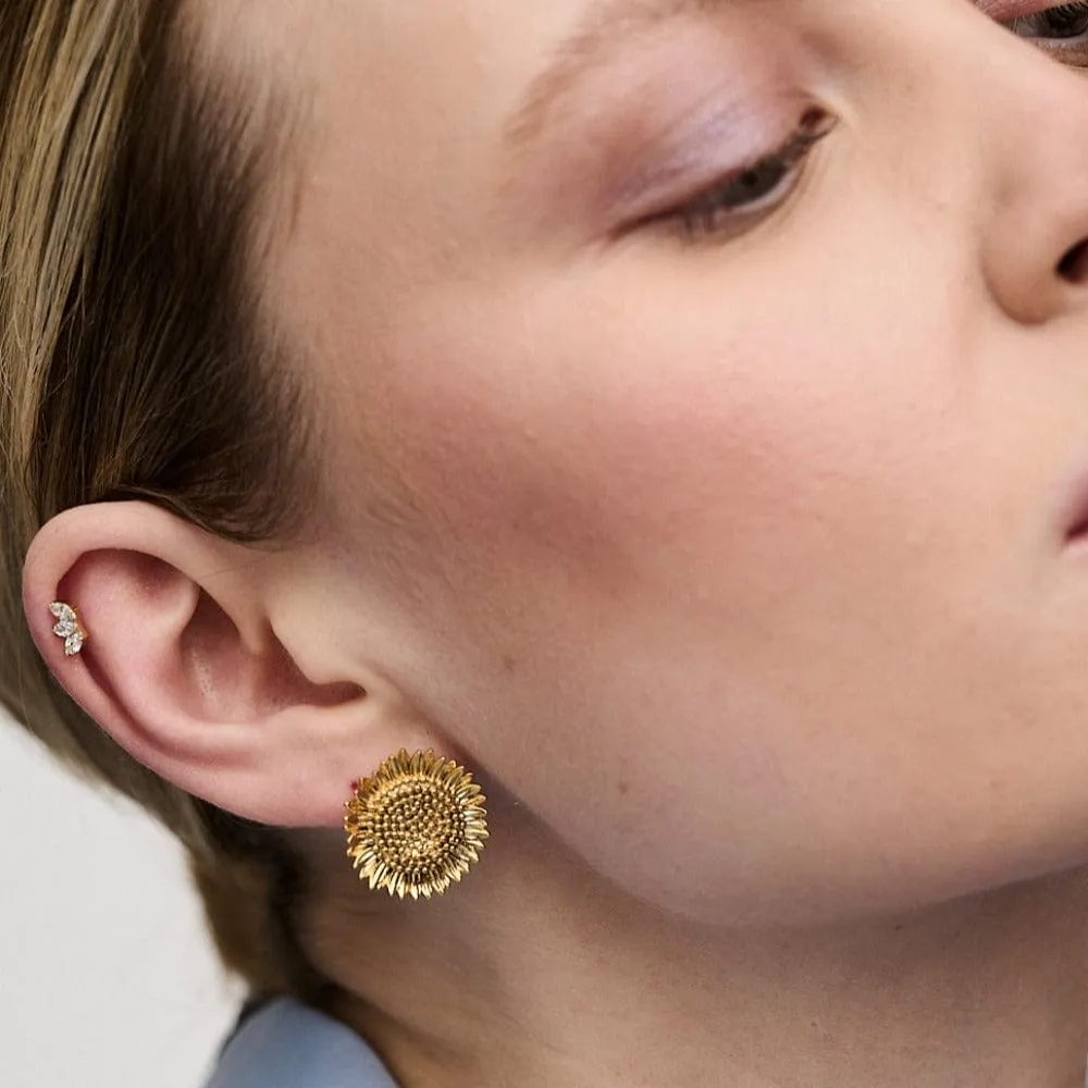 Orelia Crystal Marquise Fan labret piercing guld krystal