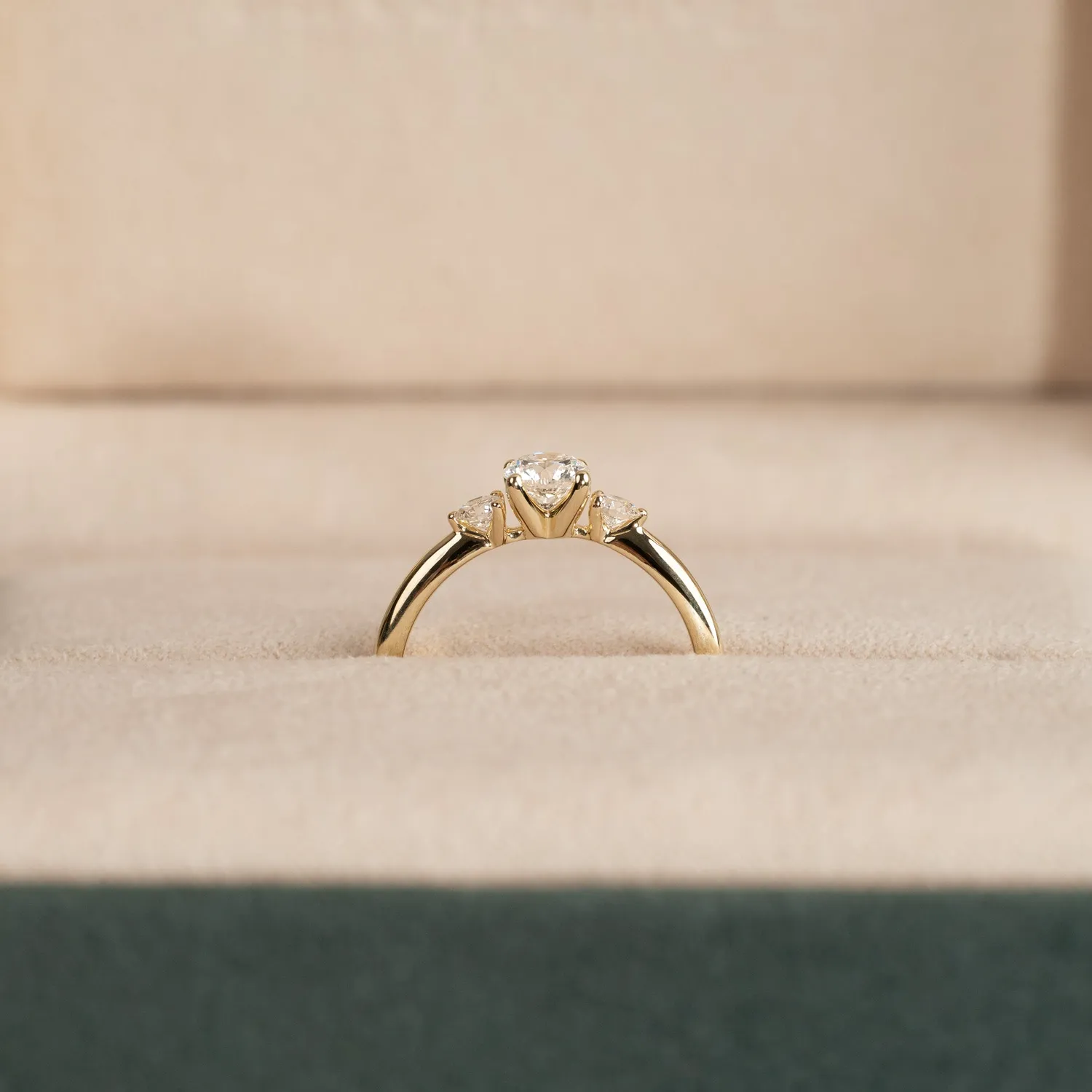 Sisi Copenhagen Round Trilogy diamantring guld 0,7 ct