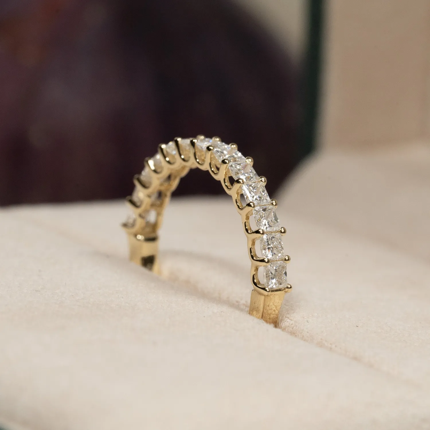 Sisi Copenhagen Princess-Cut alliance ring 1,0 ct 14 kt guld