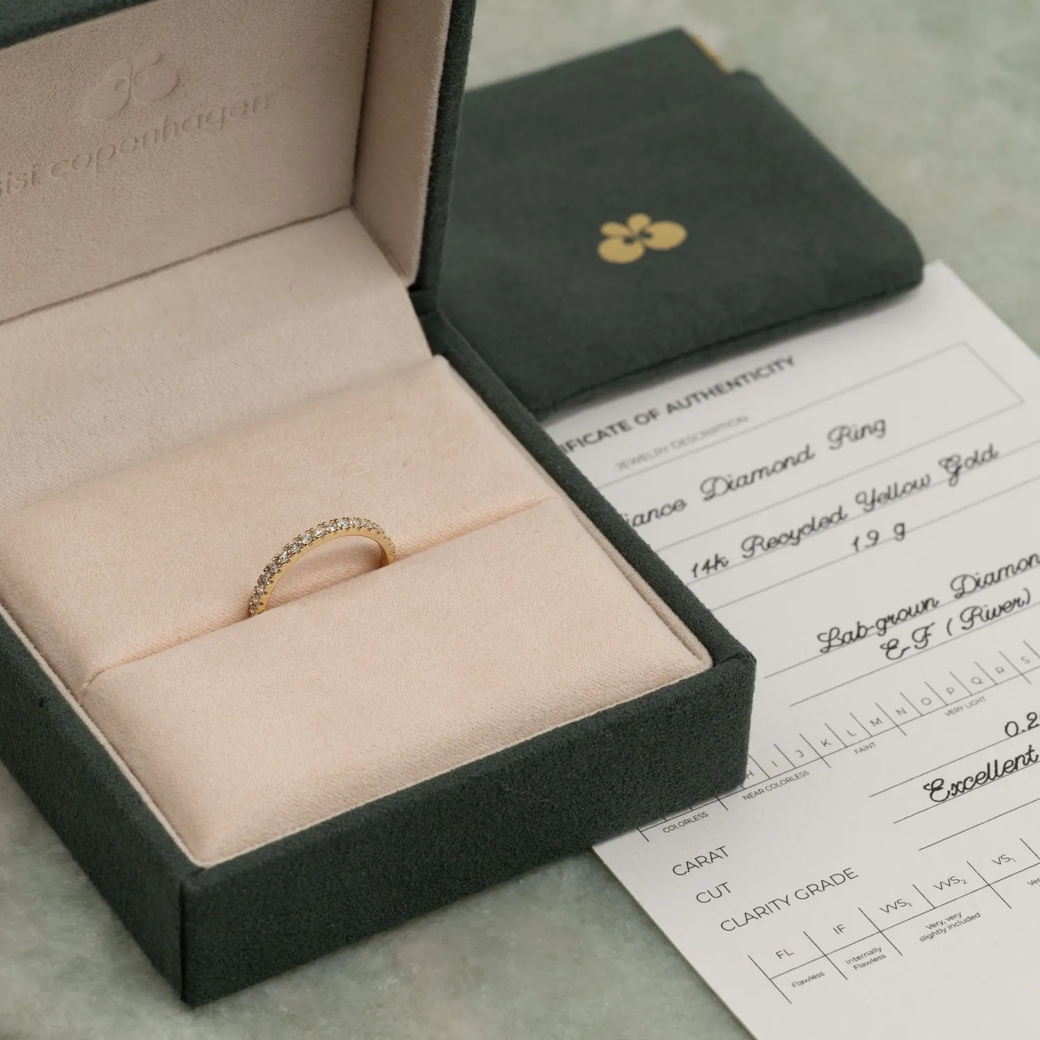 Sisi Copenhagen Alliance 0.25ct diamantring 14kt guld