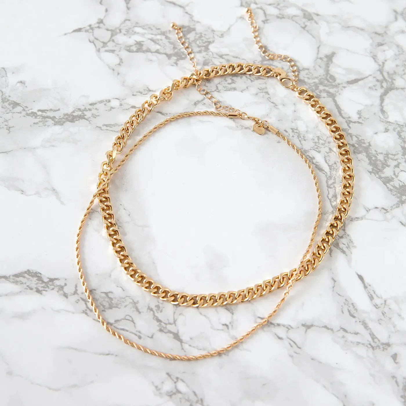 TIMI OF SWEDEN Twisted Chain halskæde guld 40cm