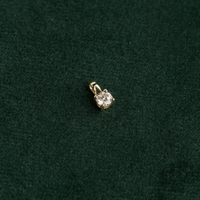 Sisi Copenhagen Prong Solitaire diamantvedhæng 0,25 ct guld