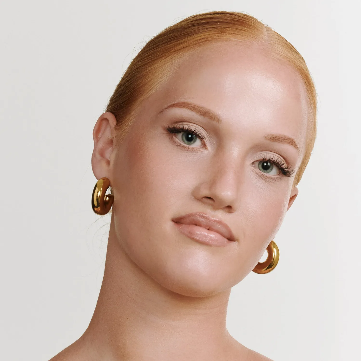 Timi of Sweden Tilly øreringe chunky guld 30 mm