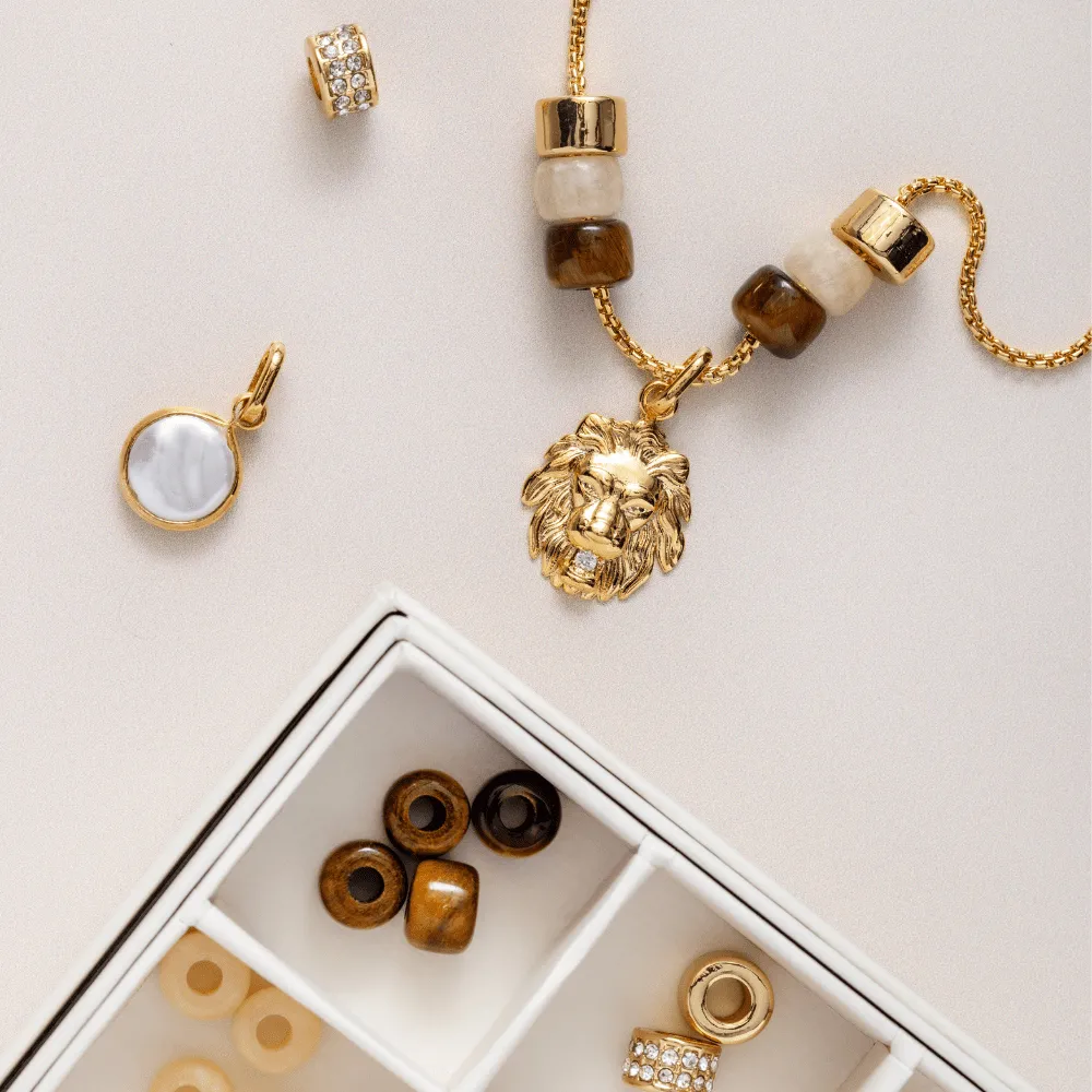Orelia Create Your Own Eclectic Charm halskæde guld