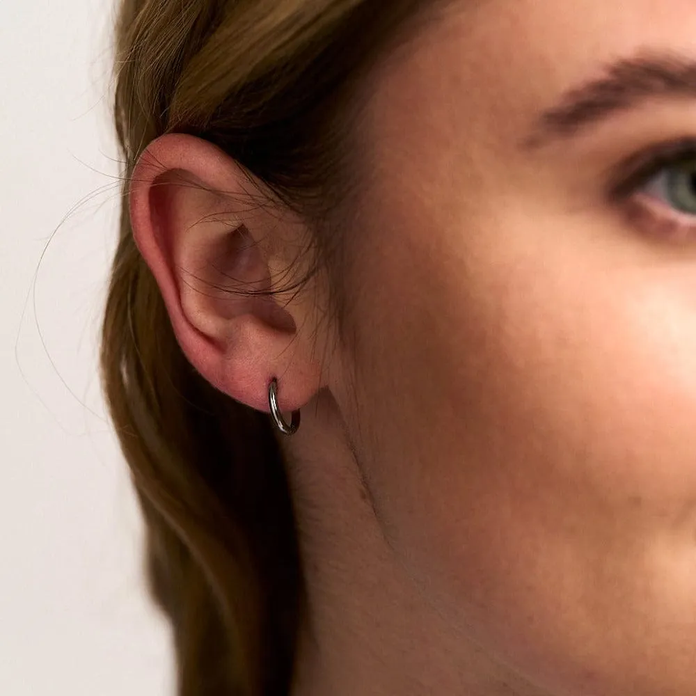 Orelia Luxe Huggie Hoop øreringe sterlingsølv