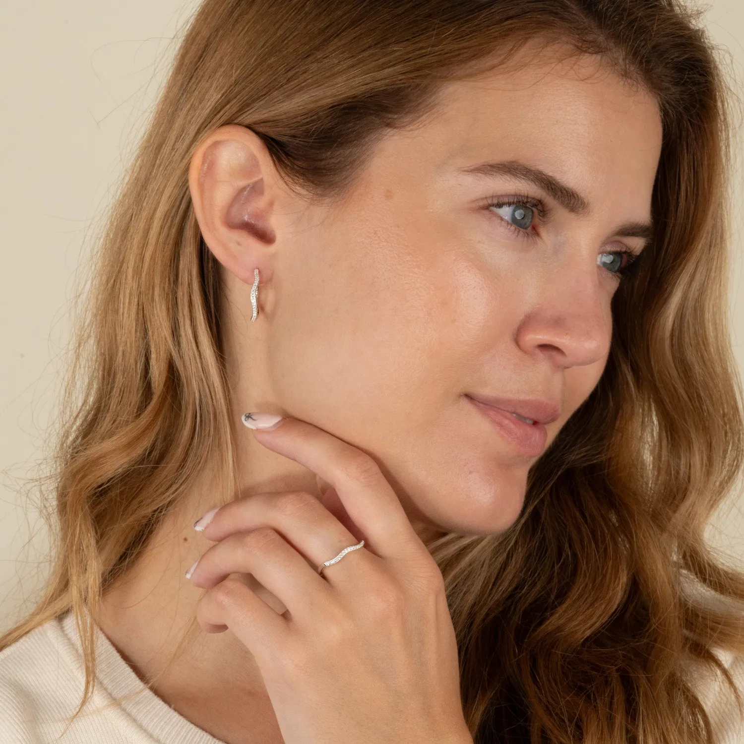 Sisi Copenhagen Gaia Crystal Silver ring zirkon