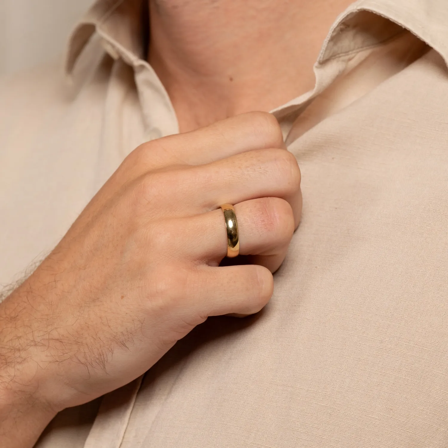 Sisi Copenhagen Classic D-Profil vielsesring 5 mm 14 kt guld