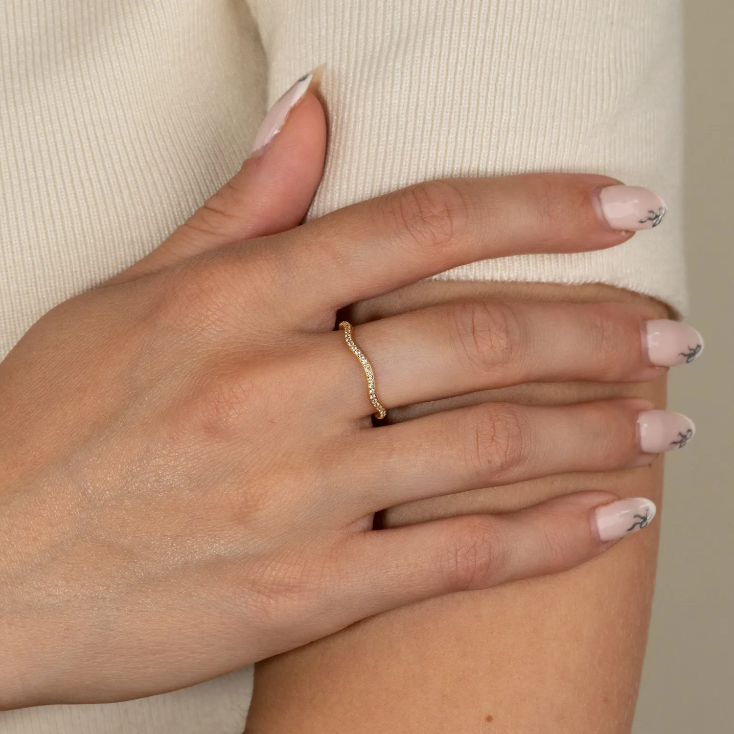 Sisi Copenhagen Gaia ring forgyldt zirkonia
