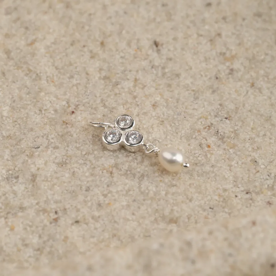 Sisi Copenhagen Louise Pearl Silver vedhæng sølv perle