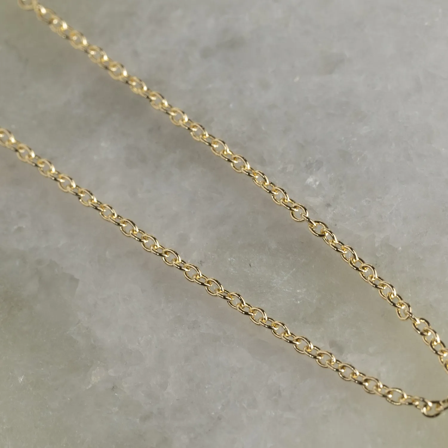 Sisi Copenhagen Simple Link halskæde 14kt guld 45cm