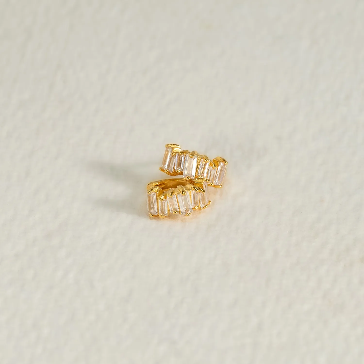 Sisi Copenhagen Vanessa creoler forgyldt zirkon 10,5 mm