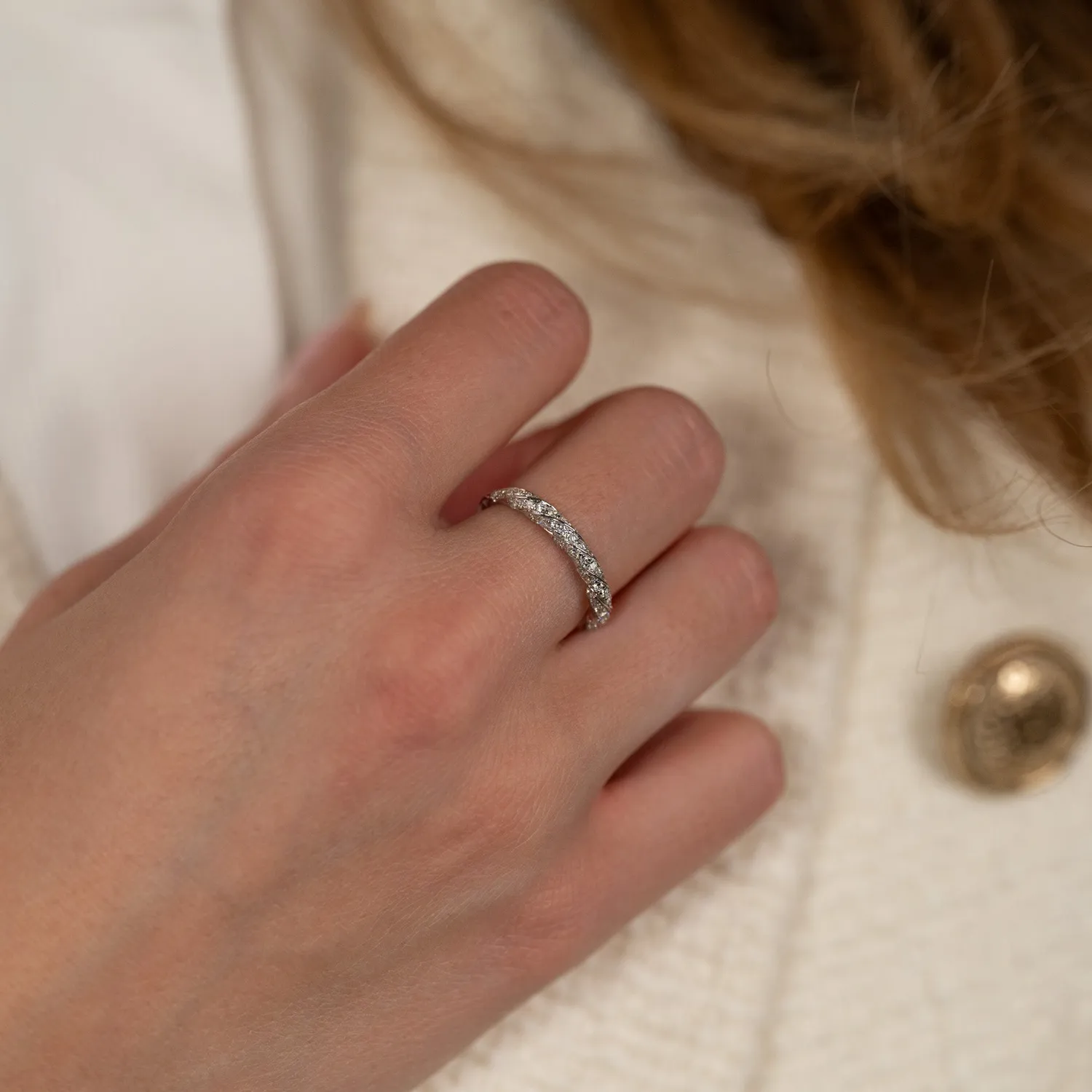 Sisi Copenhagen Twisted Alliance diamantring 0,4 ct 14 kt hvidguld