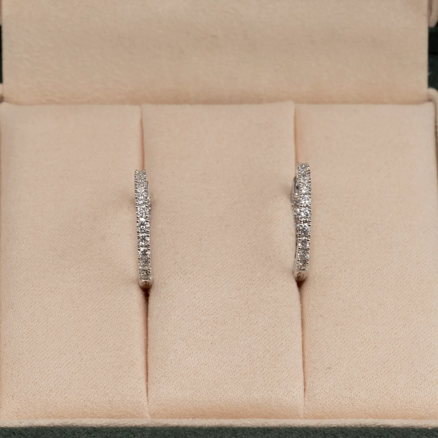 Sisi Copenhagen Double Set creoler hvidguld 1,0 ct diamanter