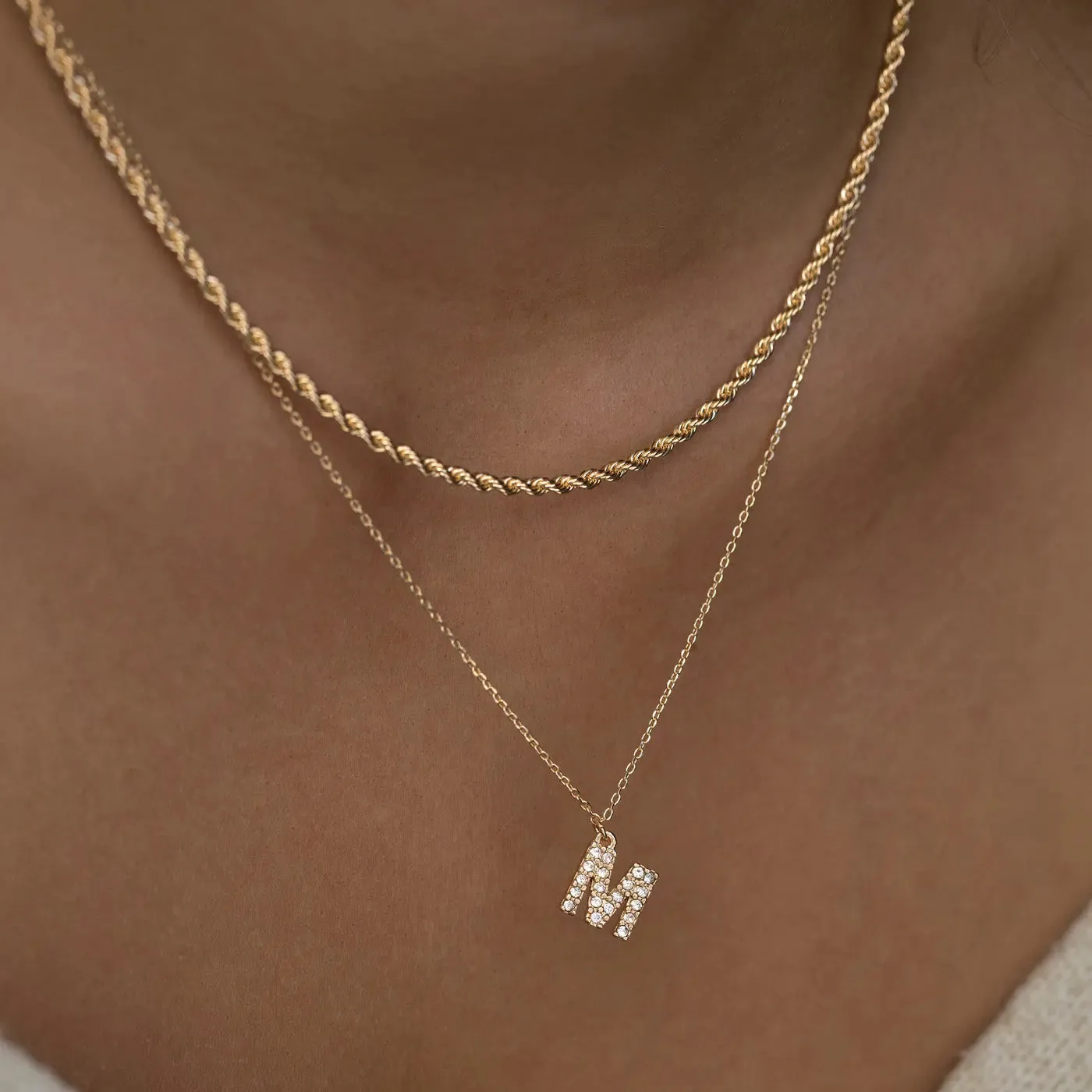 TIMI OF SWEDEN Twisted Chain halskæde guld 40cm