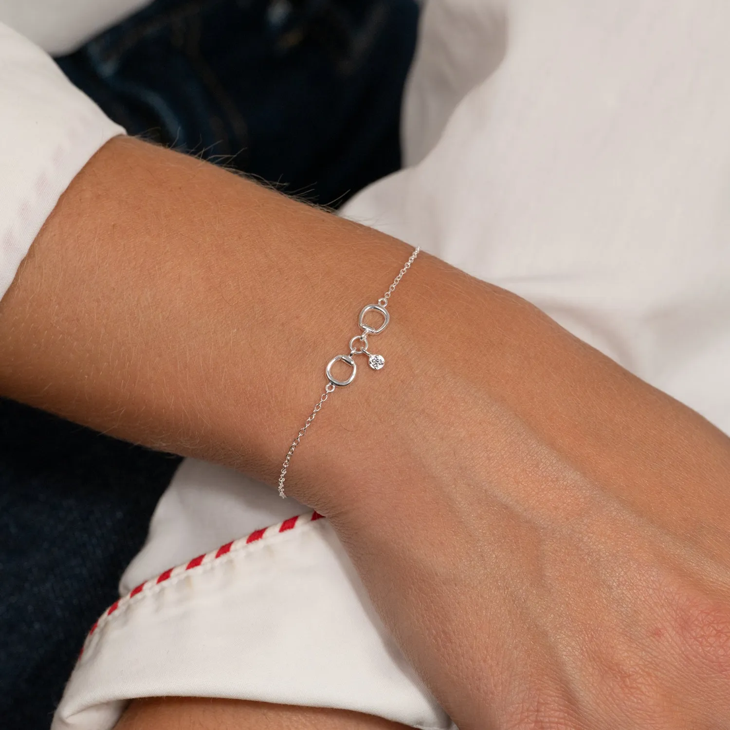 Sisi Copenhagen Sigge armbånd sølv 16+4 cm zirkon