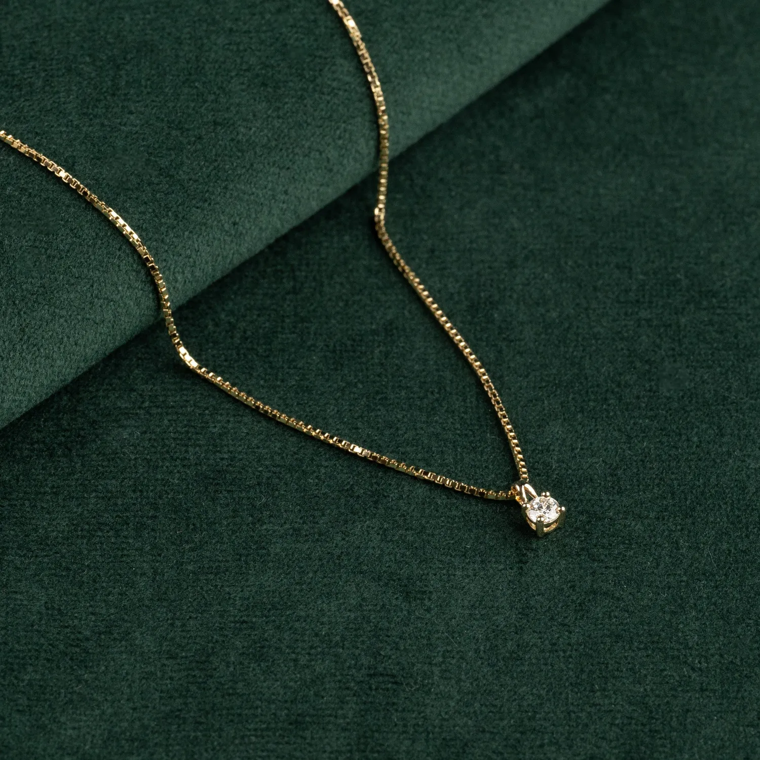 Sisi Copenhagen Prong Solitaire diamantvedhæng 0,25 ct guld