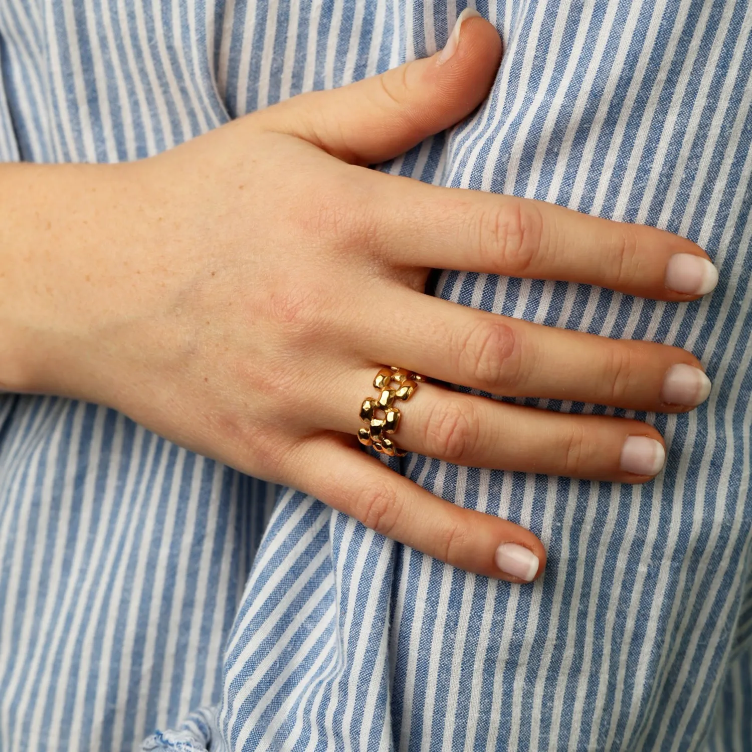 TIMI OF SWEDEN Elira ring stål chunky 17,5 mm