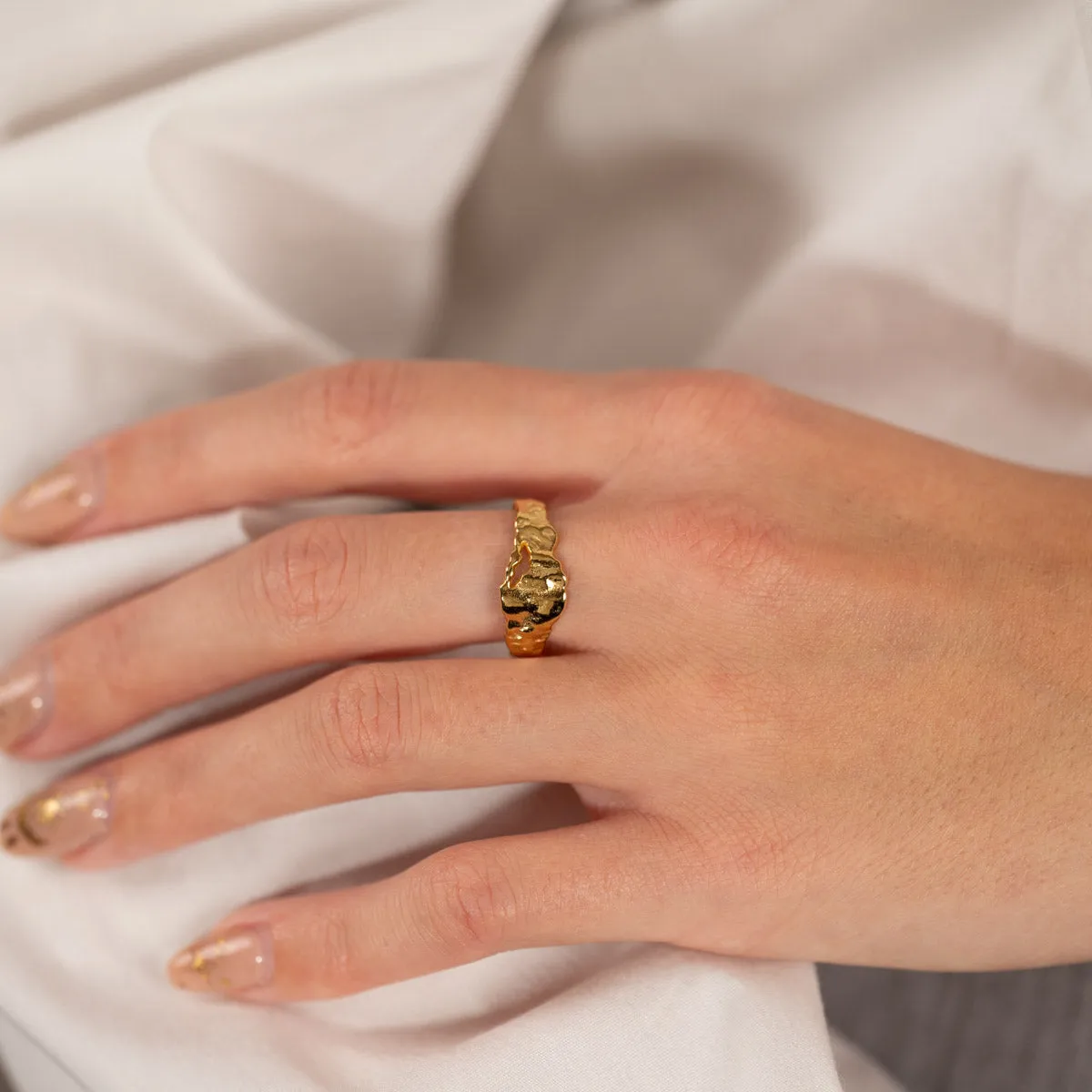 Sisi Copenhagen Ella ring forgyldt organisk 3-9 mm