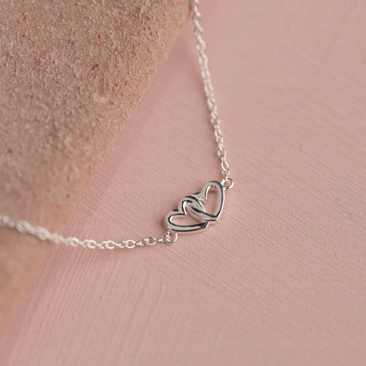Sisi Copenhagen Adora armbånd sølv hjerter 16+4 cm