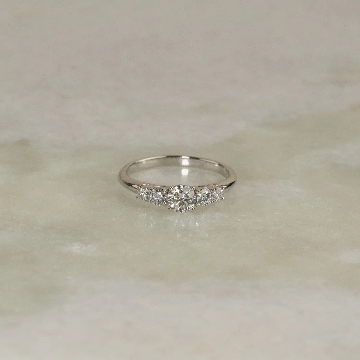 Sisi Copenhagen Five-Stone Trellis ring hvidguld 0,5 ct