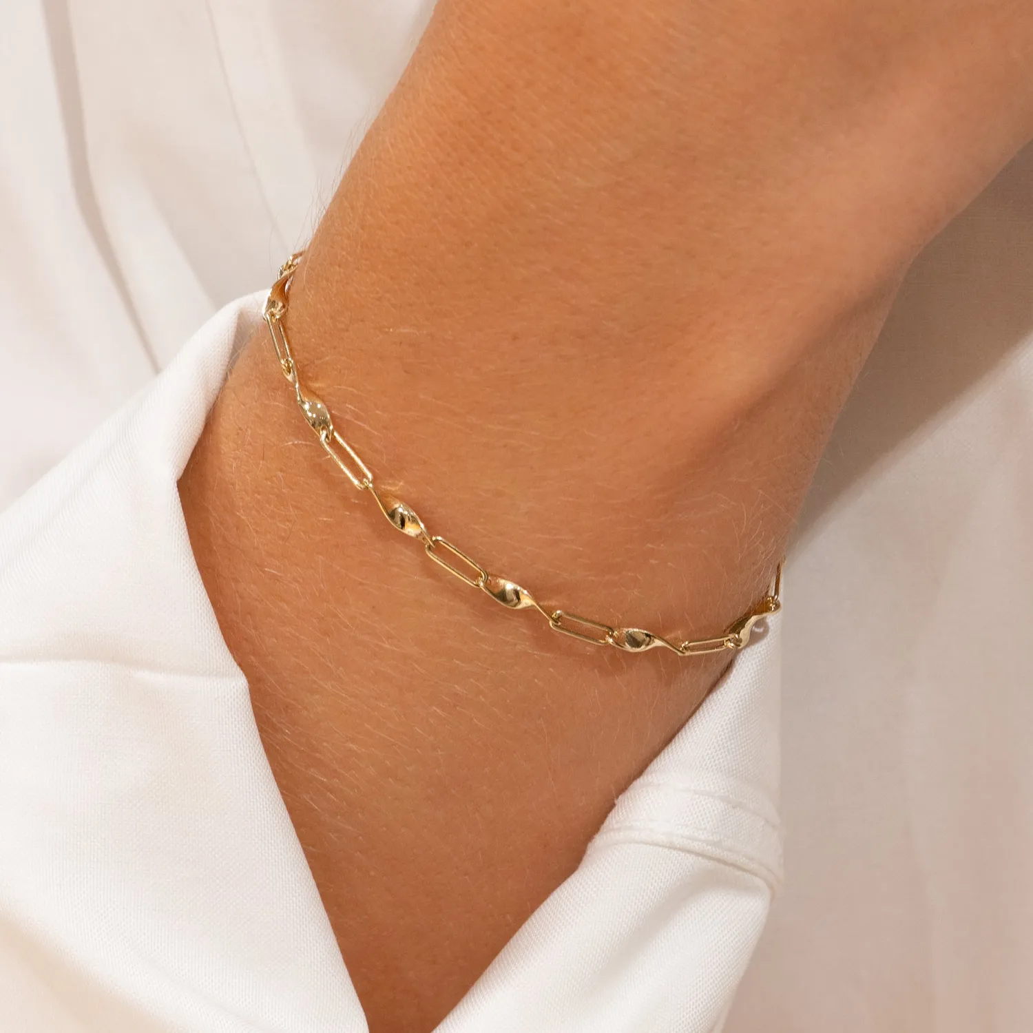 Sisi Copenhagen Elena armbånd 9 karat guld 16-20 cm