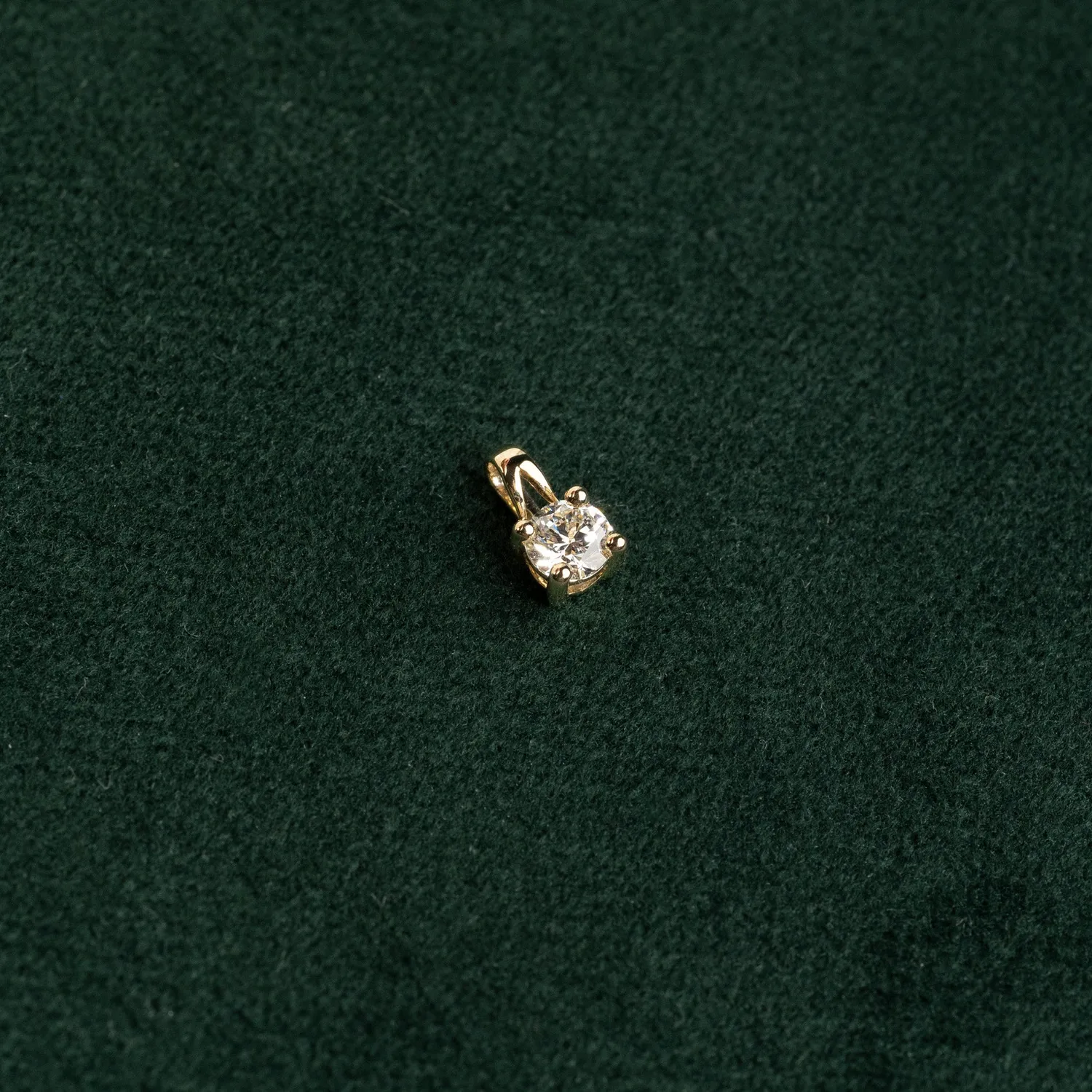 Sisi Copenhagen Prong Solitaire lab-diamond vedhæng guld