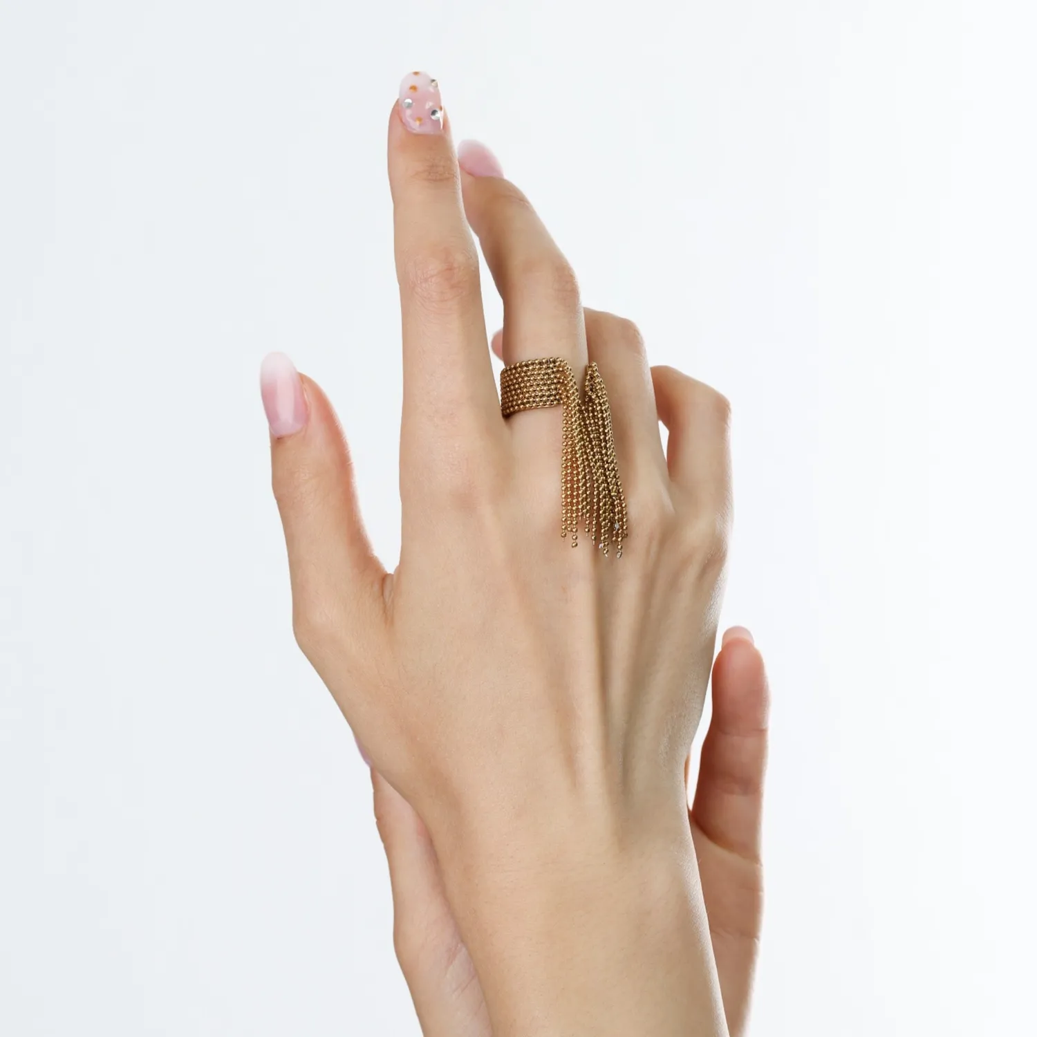 TIMI OF SWEDEN Agneta kvastring ring guld justerbar