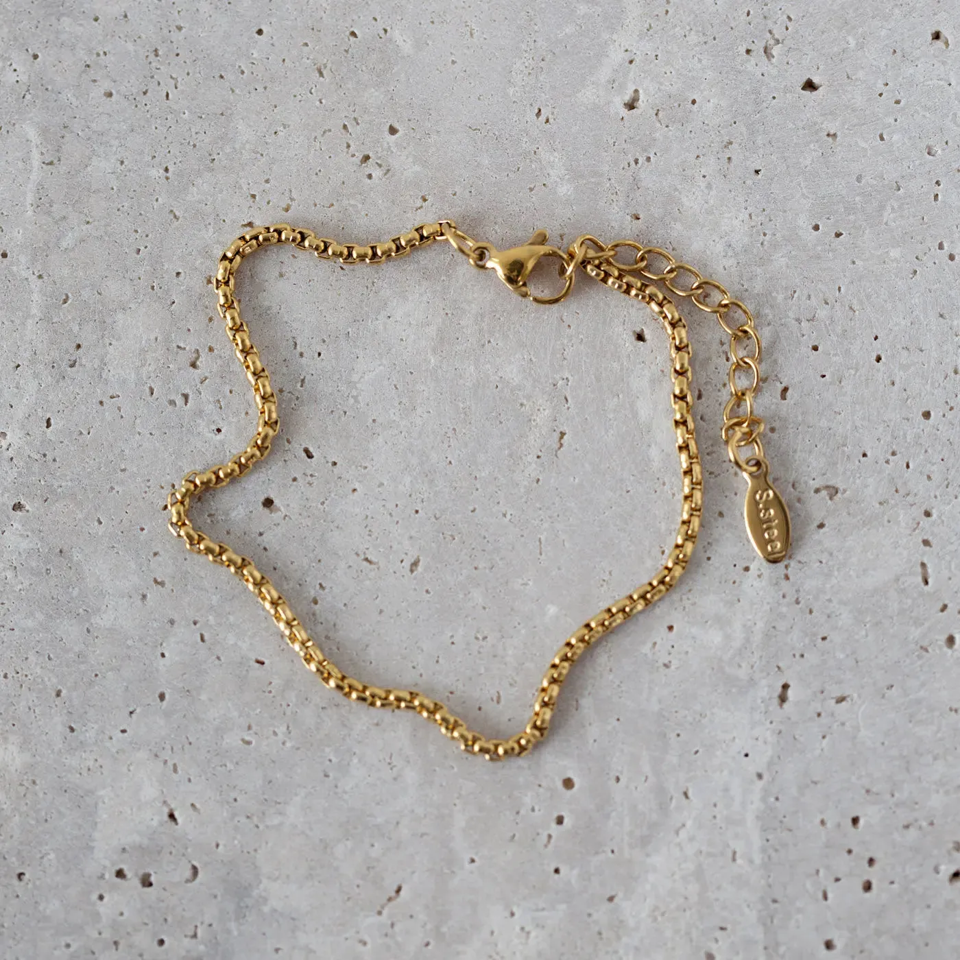 TIMI OF SWEDEN Nori armbånd guld 16+3 cm rustfrit stål