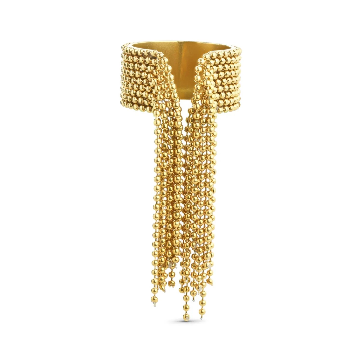 TIMI OF SWEDEN Agneta kvastring ring guld justerbar