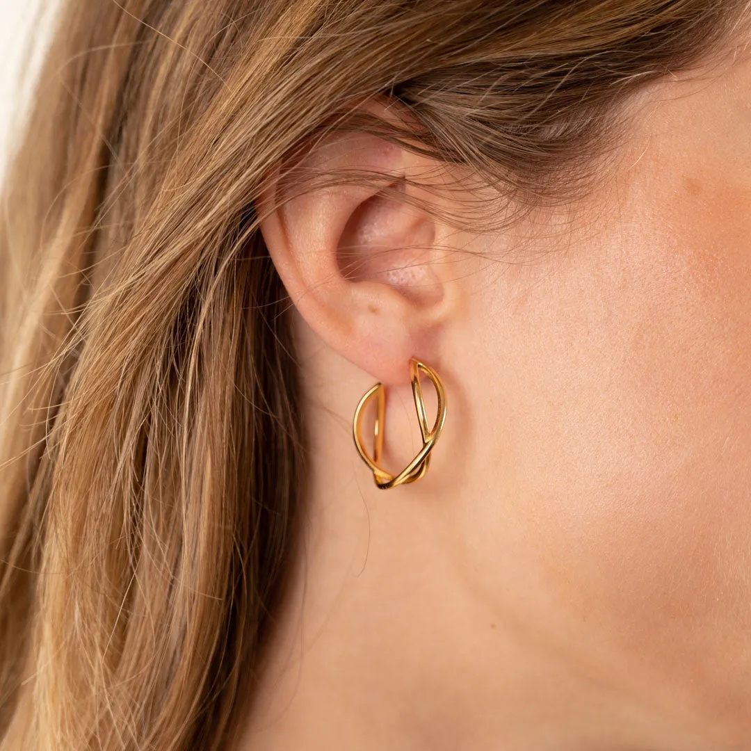 Sisi Copenhagen Mia creoler forgyldt 25 mm par guld