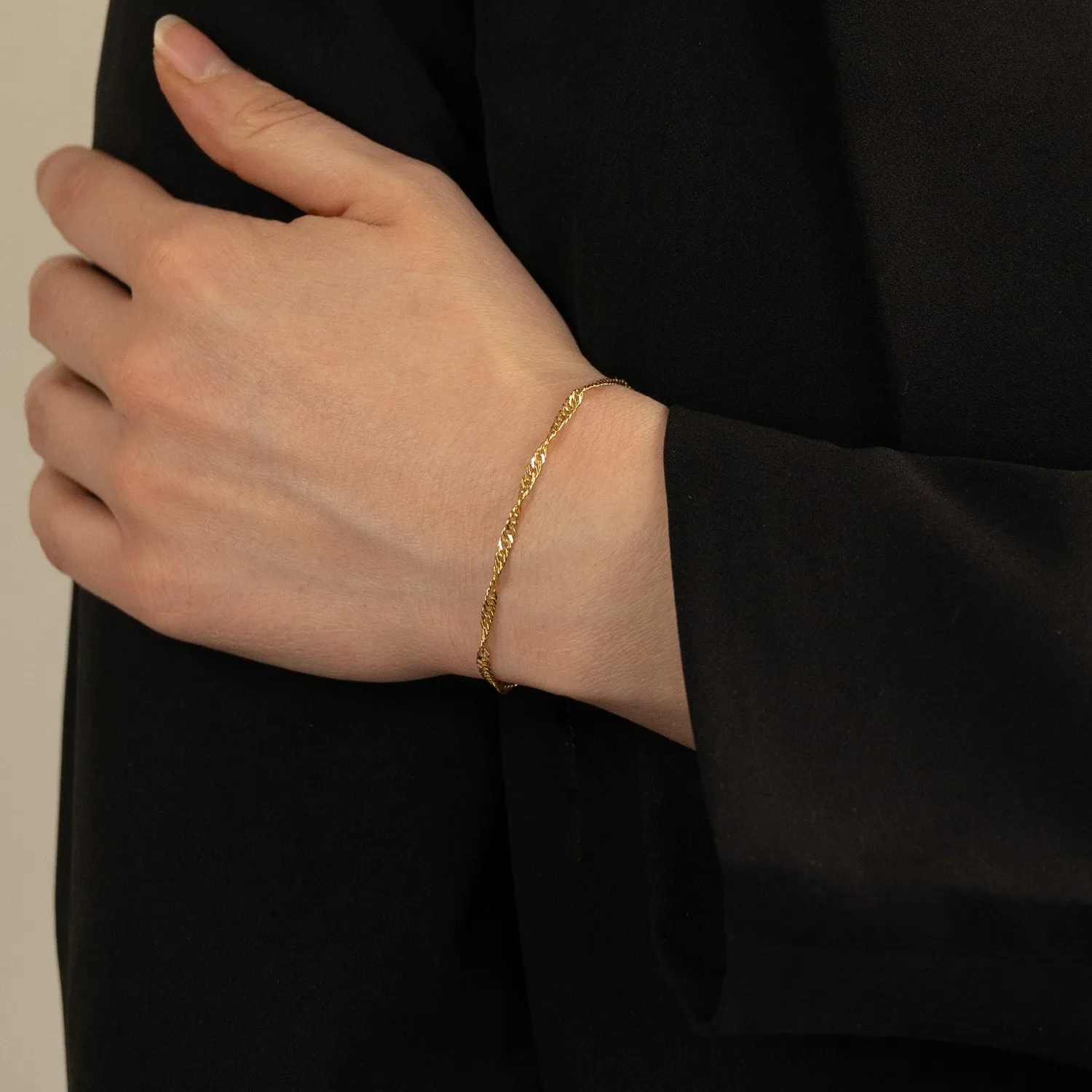 Sisi Copenhagen Leonora armbånd forgyldt 16-20 cm