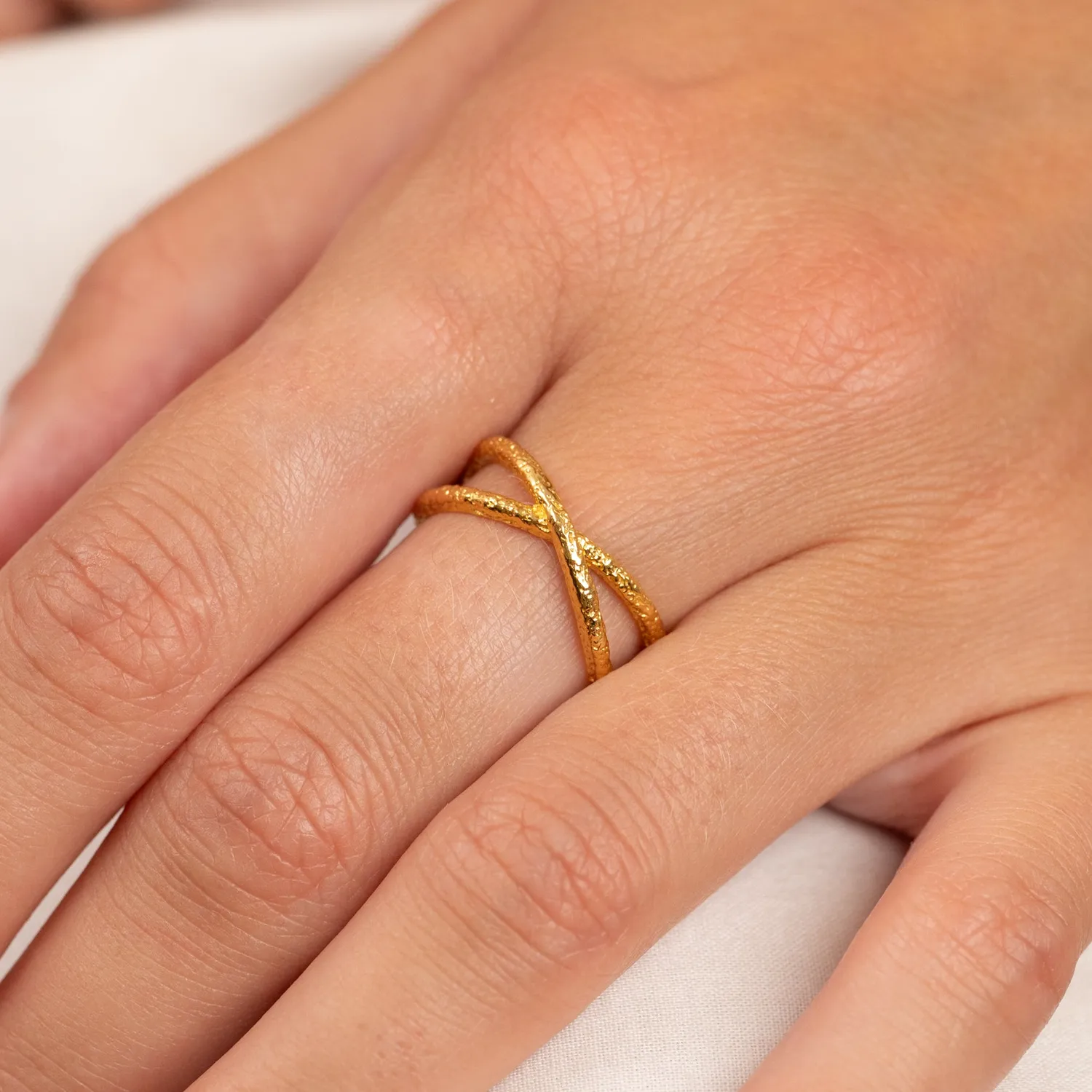 Sisi Copenhagen Winnie ring forgyldt rå
