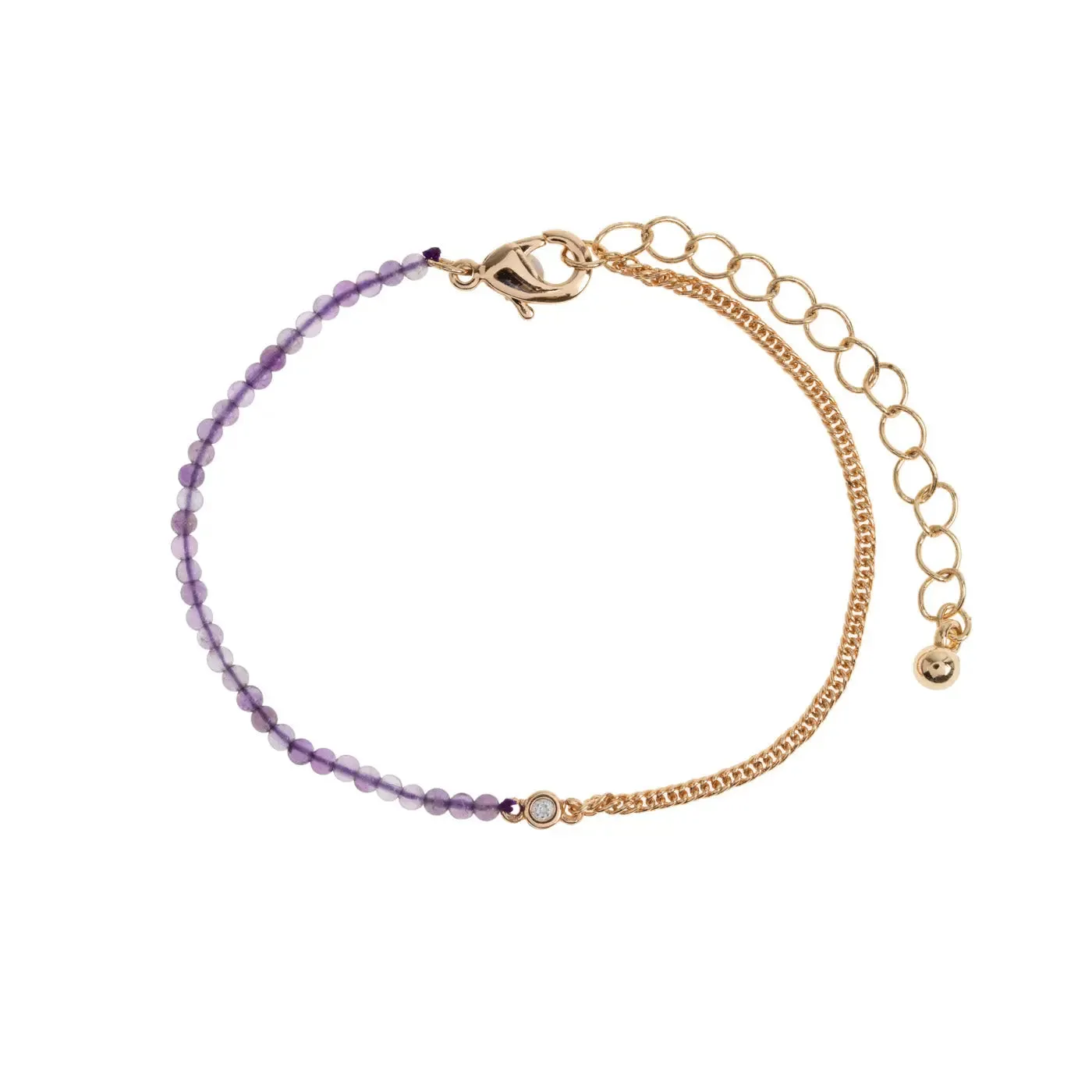 TIMI OF SWEDEN Isa armbånd turmalin 17 cm forgyldt