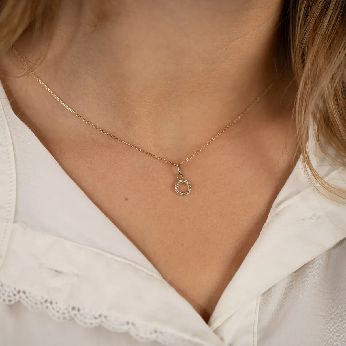 Sisi Copenhagen Gloria Crystal vedhæng 9 kt guld zirkon