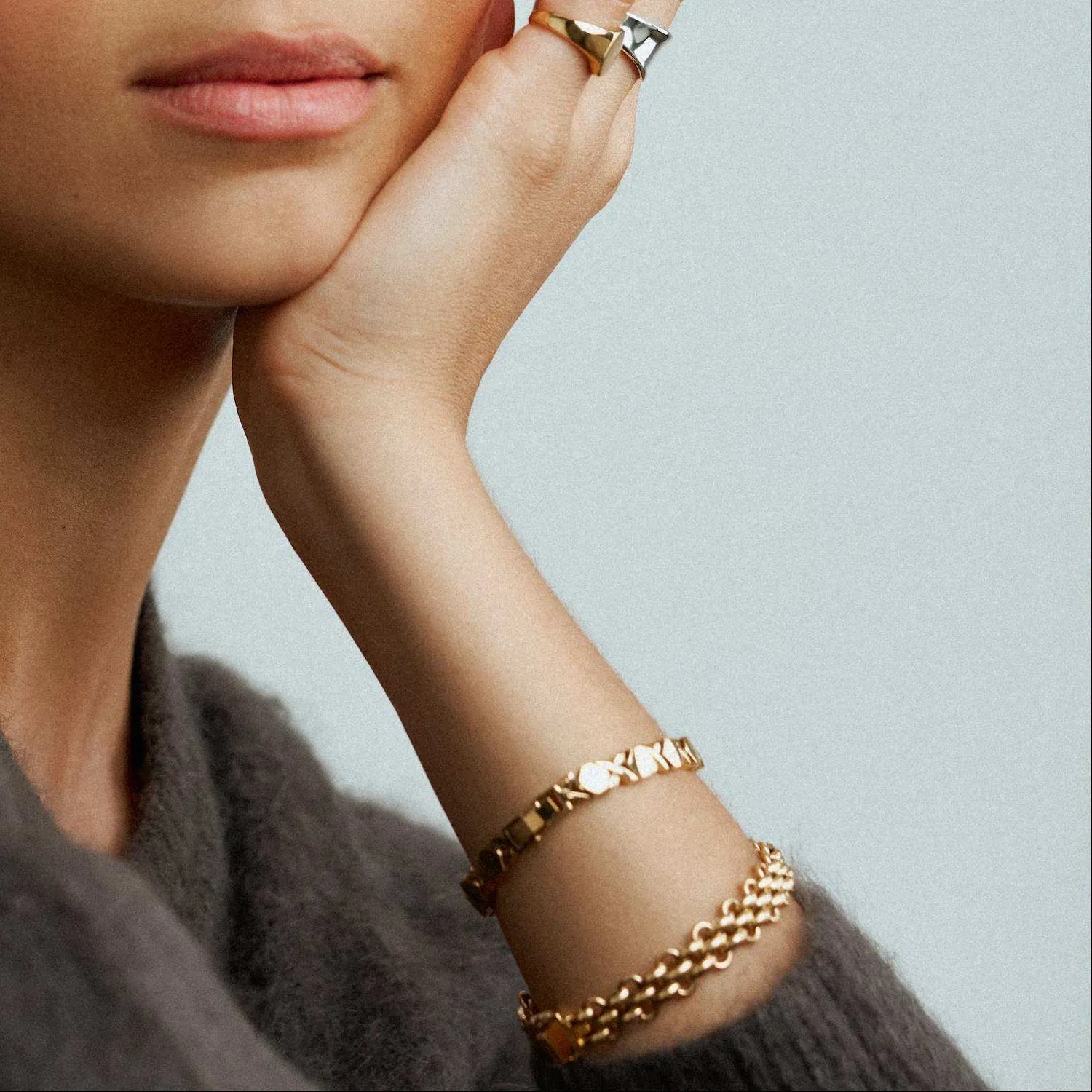 Orelia LUXE Watch Chain armbånd guld