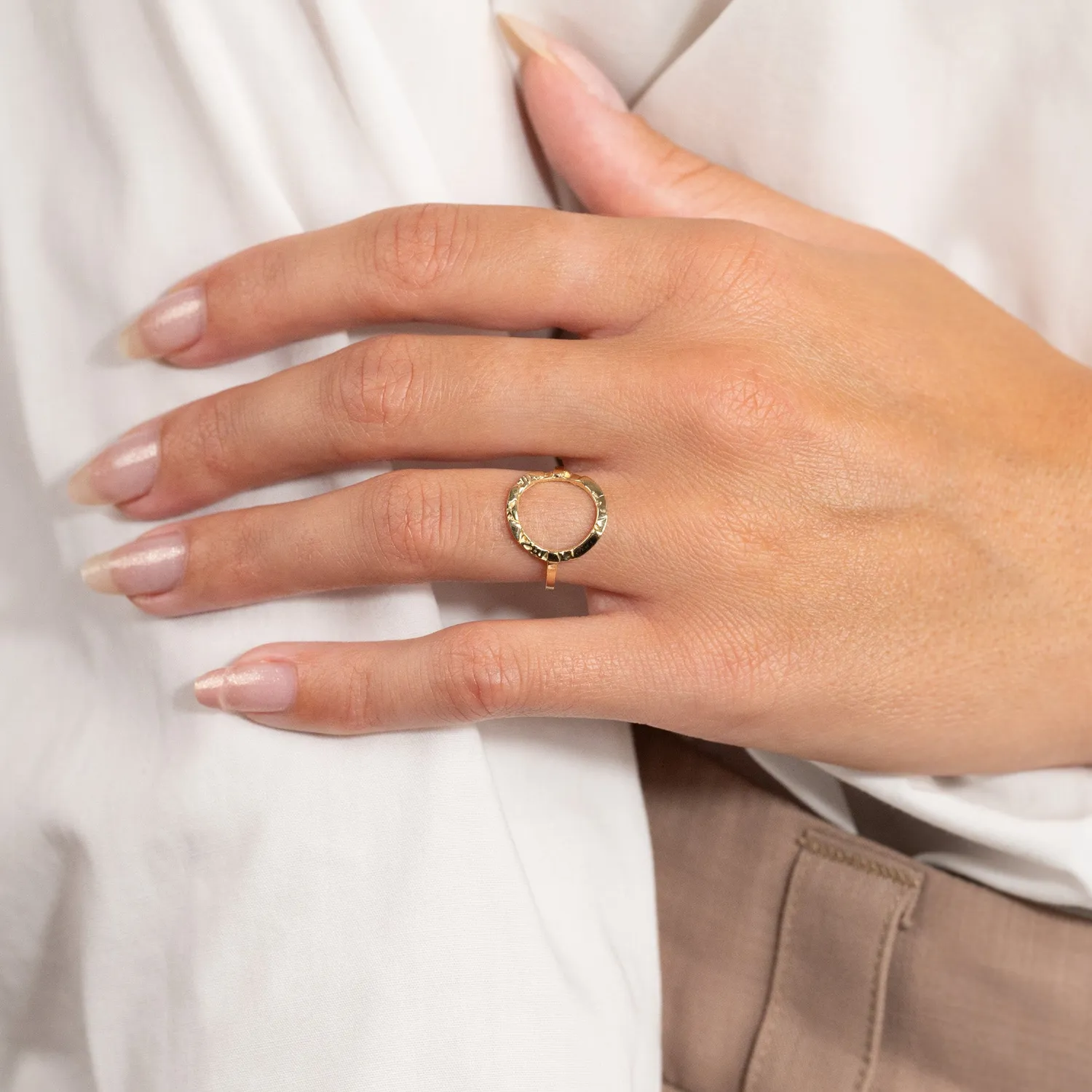 Sisi Copenhagen Sierra ring massivt guld 9 kt