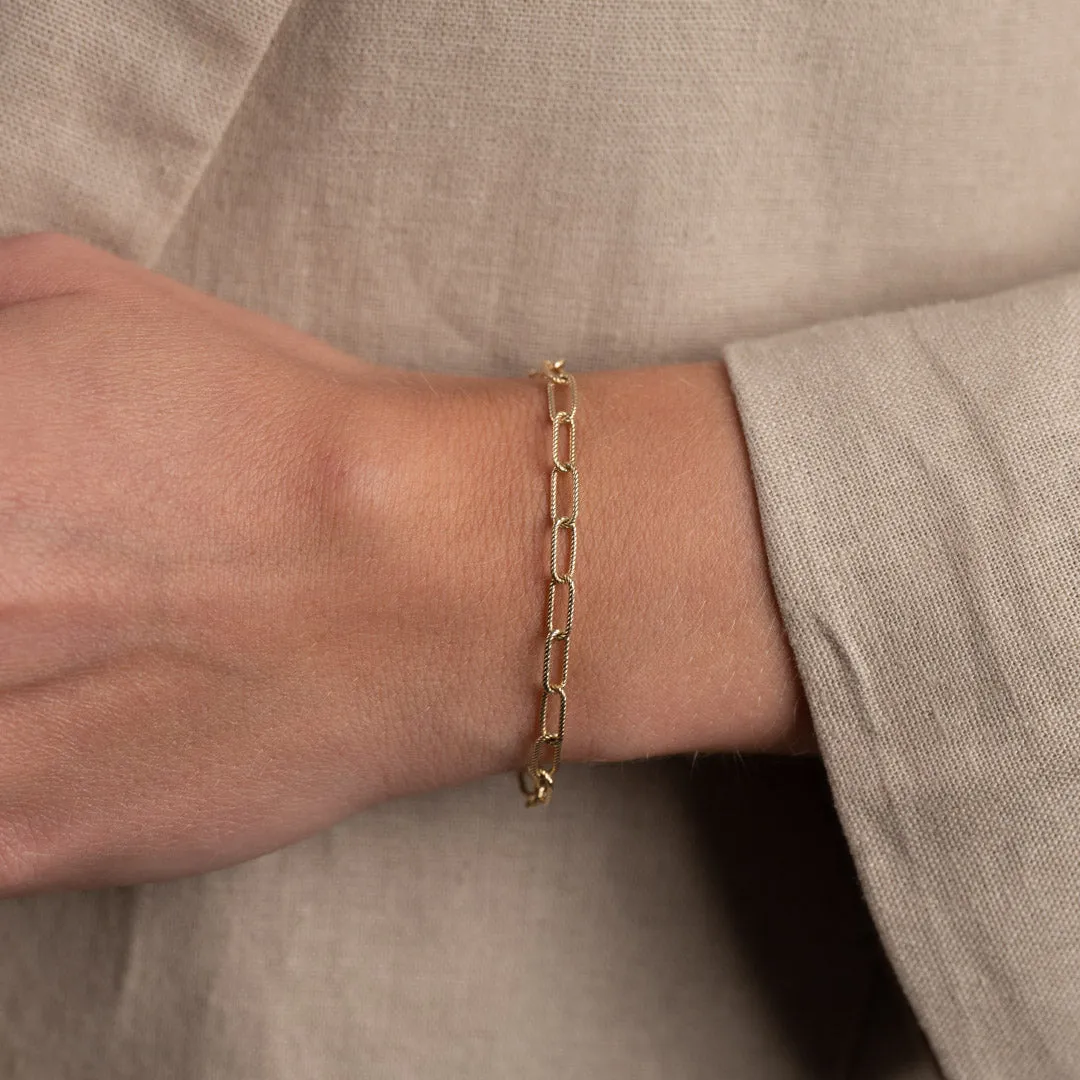 Sisi Copenhagen Roxanne armbånd massivt guld 20 cm