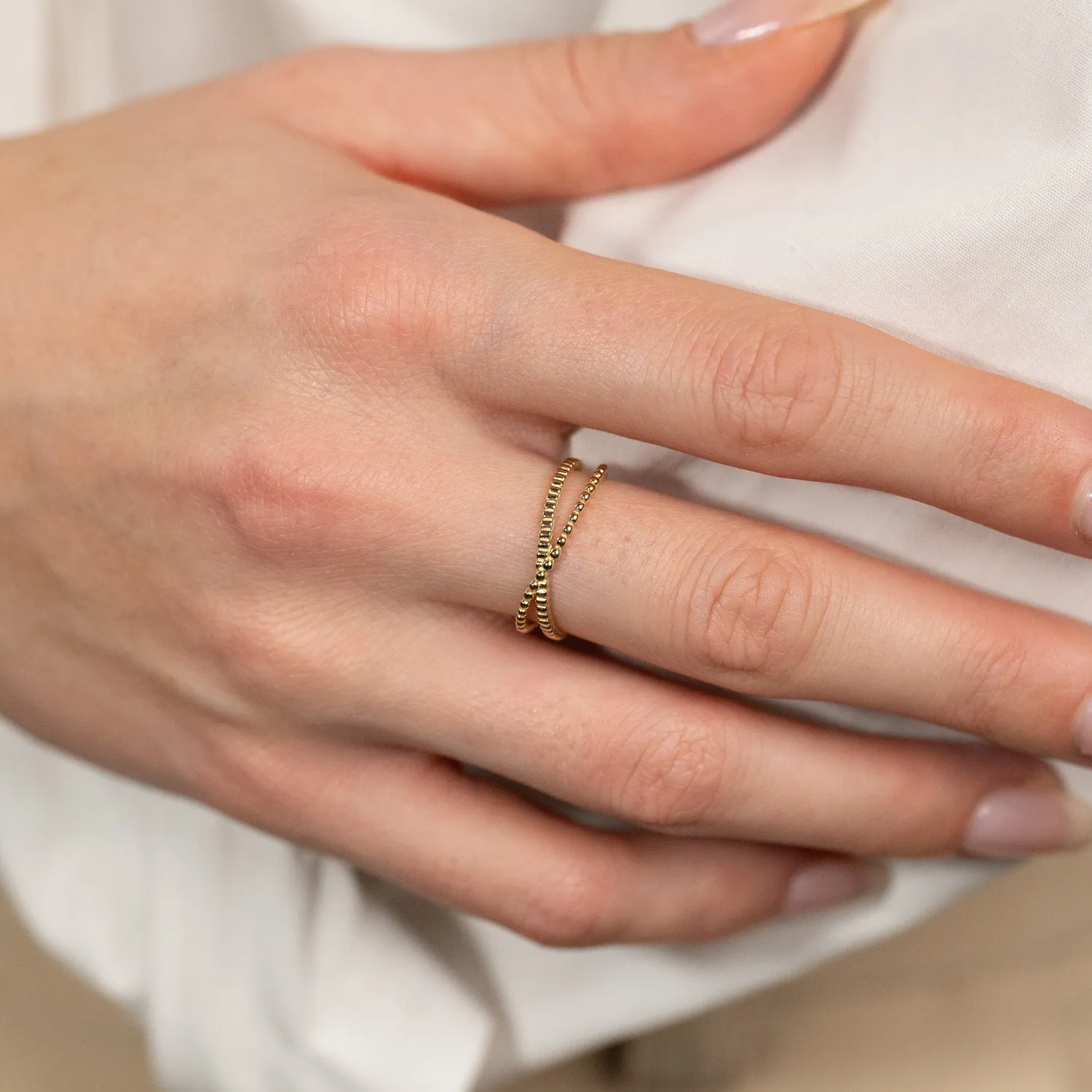 Sisi Copenhagen Clarissa guldring 9 kt kryds