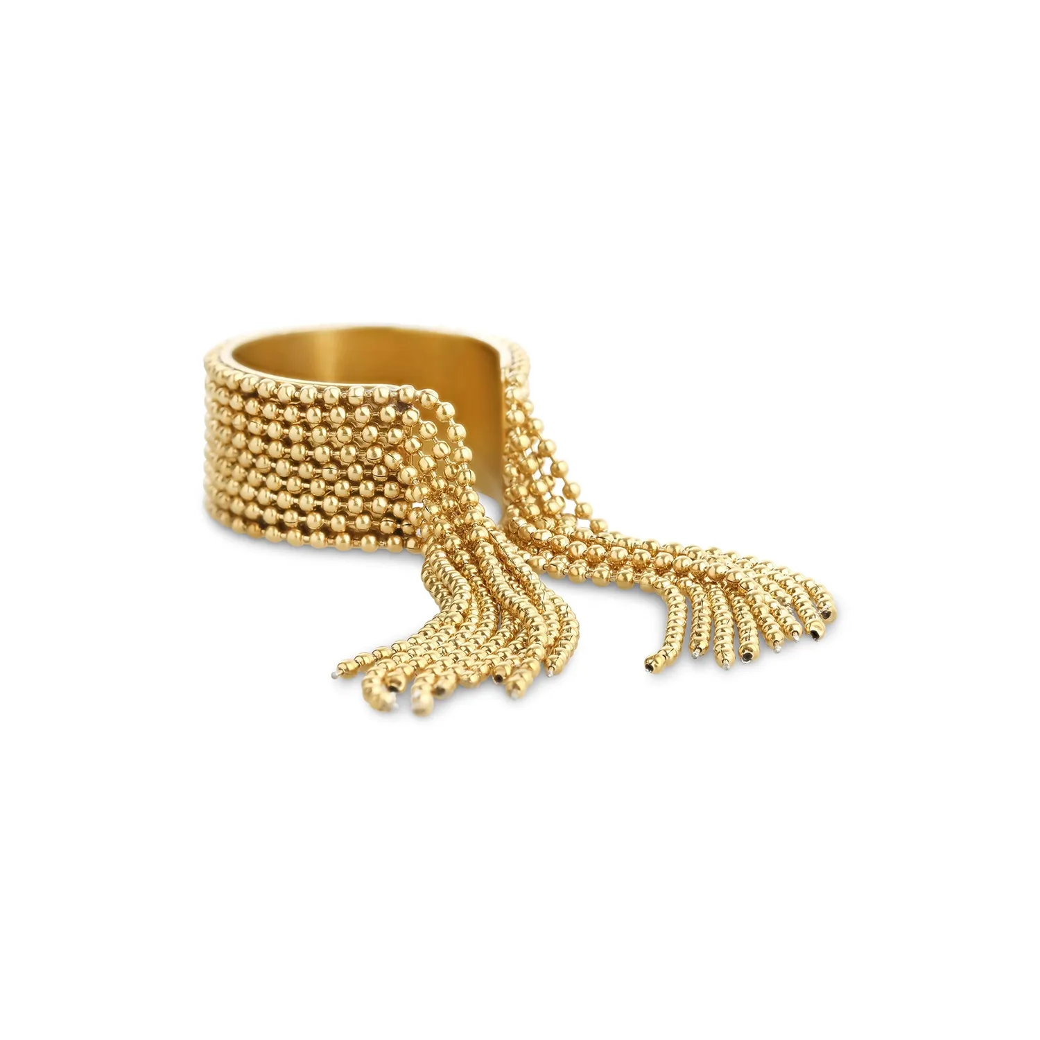 TIMI OF SWEDEN Agneta kvastring ring guld justerbar