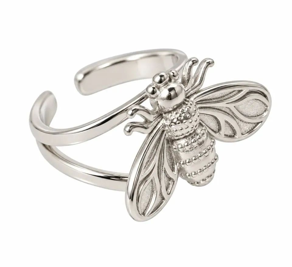 Wos Betty ring sølv sløjfe stål 16-18 mm