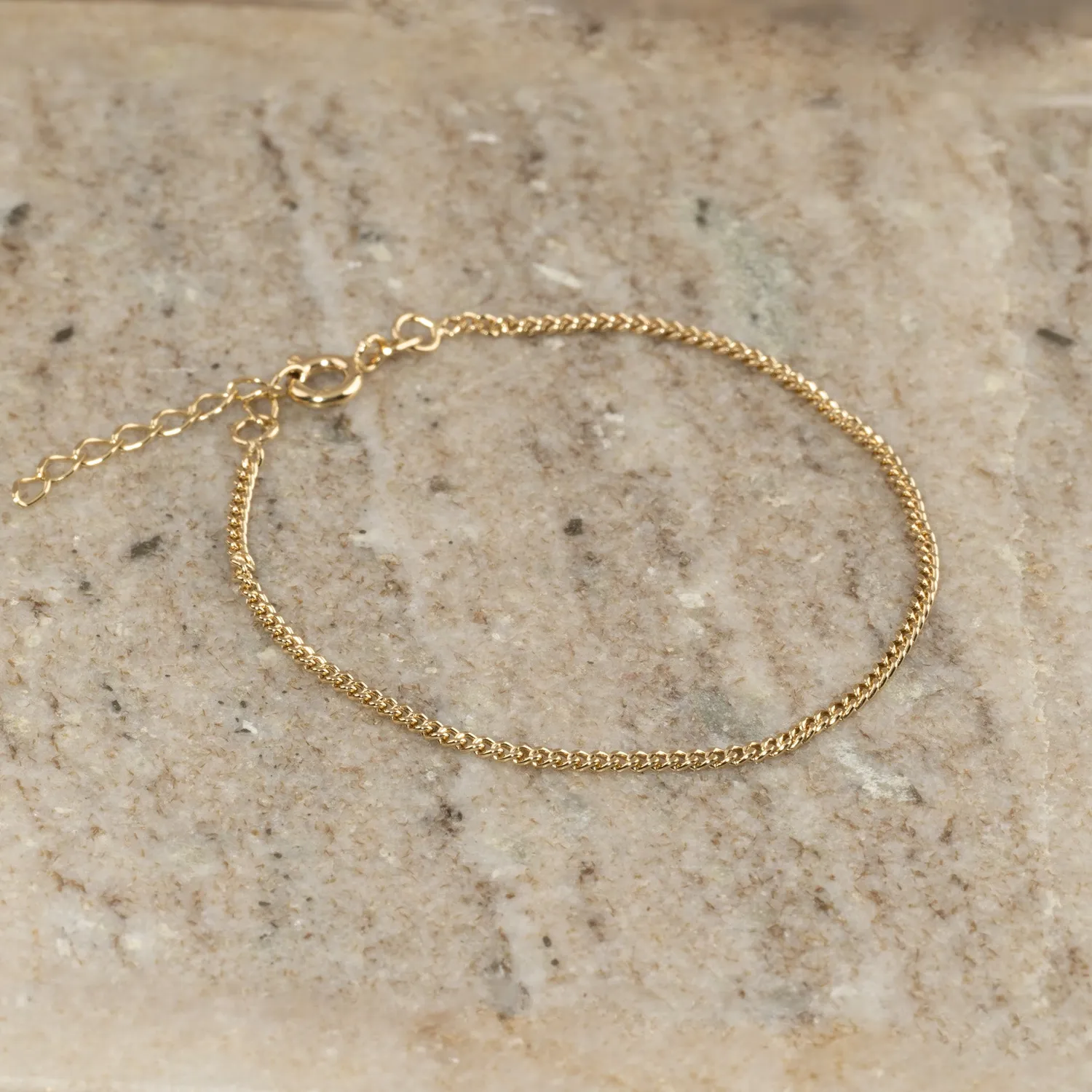 Sisi Copenhagen Sia Mini Panzer armbånd 9 kt guld 16+3 cm