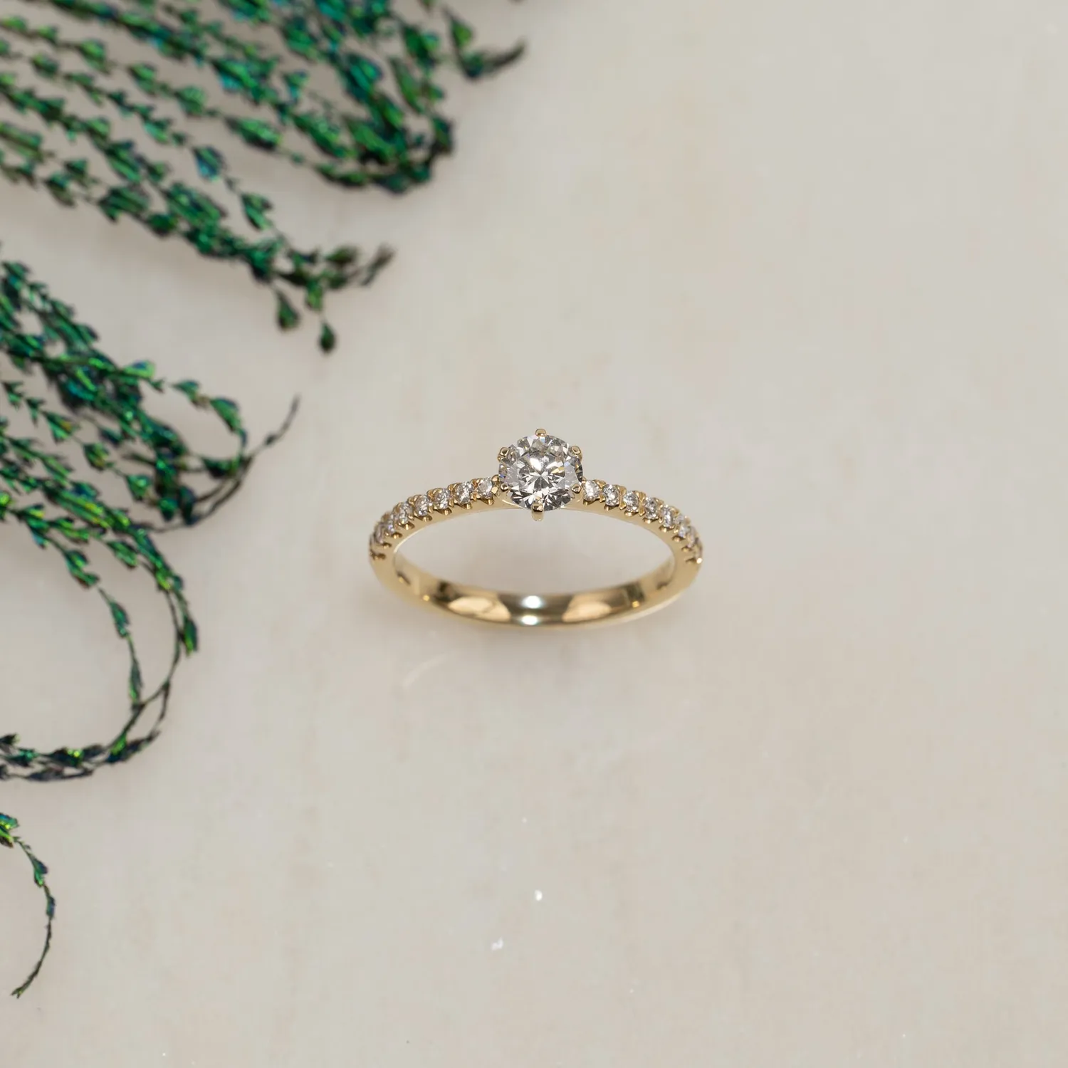 Sisi Copenhagen Classic Alliance ring hvidguld 0,7ct 52