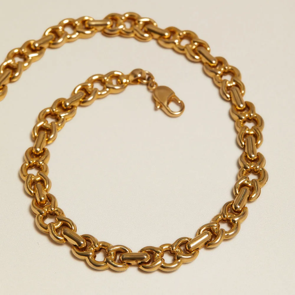 Orelia Vintage Chunky Interlocking halskæde