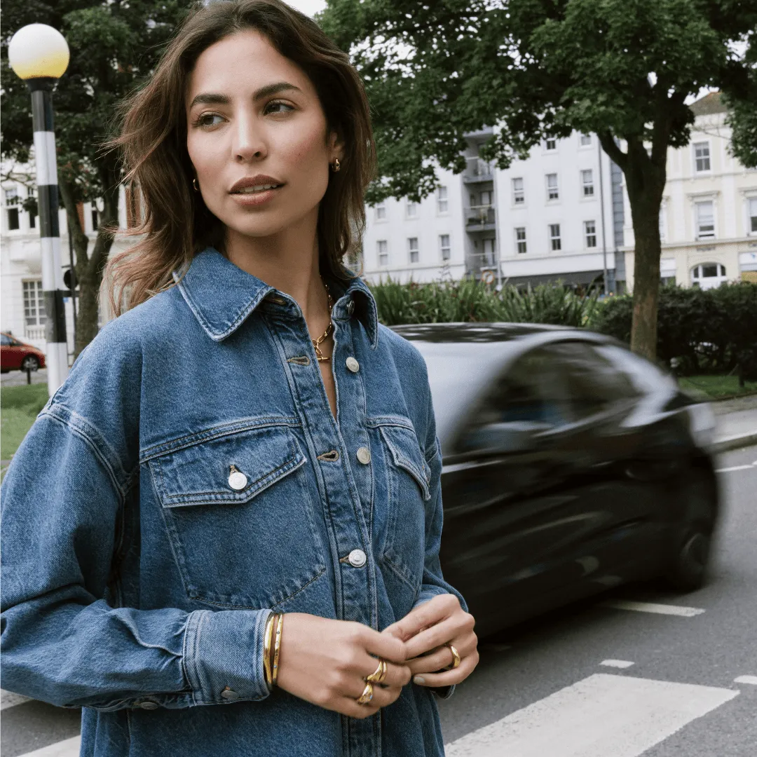 Orelia LUXE Domed armbånd bangle guld vandtæt