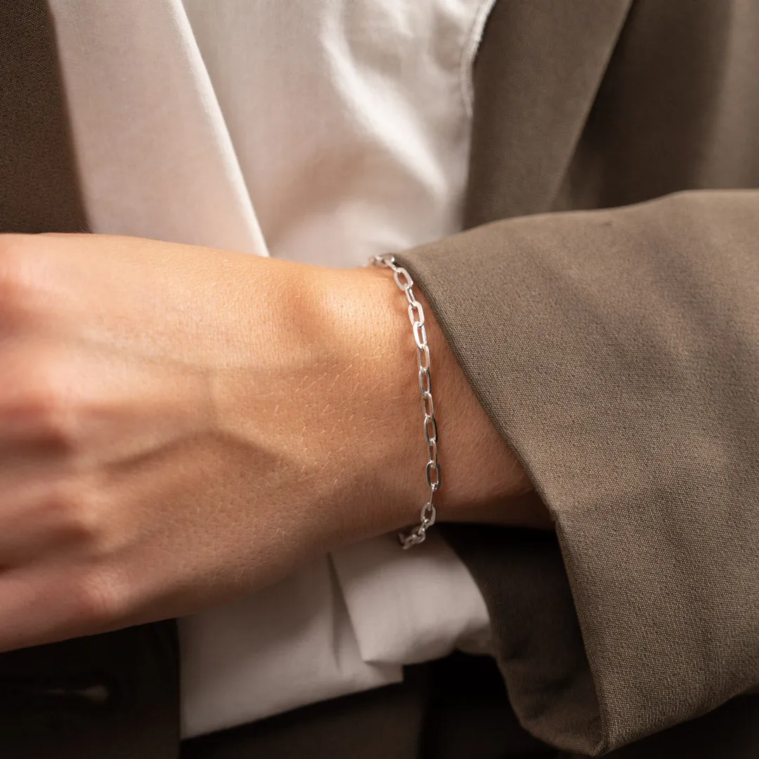 Sisi Copenhagen Alma Medium Link armbånd sølv 19 cm