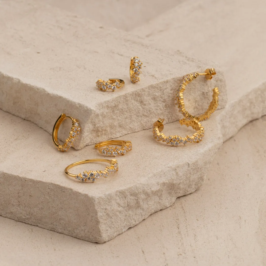 Sisi Copenhagen Clair ring forgyldt zirkon klynge