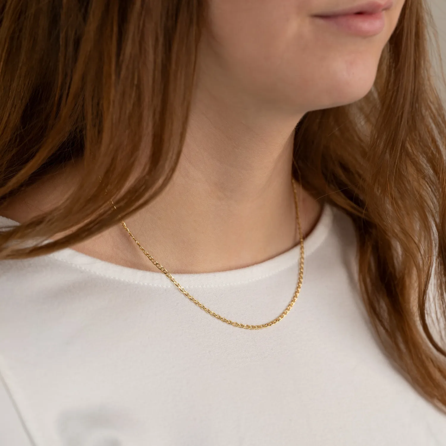 Sisi Copenhagen Auda Golden Chain kæde 42 cm forgyldt