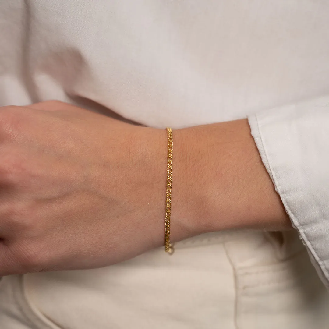 Sisi Copenhagen Mynte armbånd 9 karat guld 16-19 cm